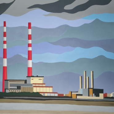 Poolbeg chimneys Original Artwork